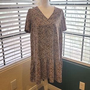 New Day size medium animal print dress